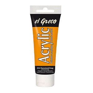 4000798283612 - El Greco Acrylic Tube fluoreszierend orange 75 ml Künstlerfarben - Kreul 4000798283612 - El Greco Acrylic Tube fluoreszierend orange 75 ml Künstlerfarben - Kreul