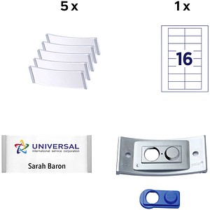 4260320190003 - badgepoint Namensschild polar POL35MA66-5DR 80x34mm est 5St 4260320190003 5 Stück
