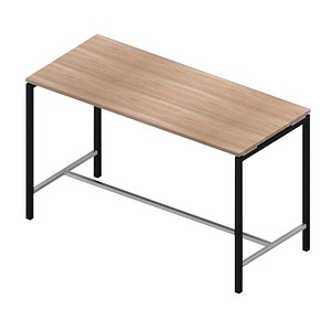 8056039559073 - Konferenztisch Creo ulme rechteckig 4-Fuß-Gestell grau 1800 x 800 x 1070 cm