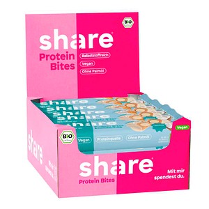 4262414872598 - share Bio Protein Bites Coconut Almond Proteinriegel 15 Riegel