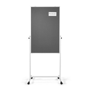 magnetoplan Moderationswand 3in1 Universal-Board 75,0 x 120,0 cm grau, weiß