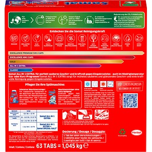 4015200034164 - Spülmaschinentabs All in 1 Extra SAE63 63St 4015200034164 63 Stück 4015200034164 - Spülmaschinentabs All in 1 Extra SAE63 63St 4015200034164 63 Stück