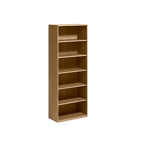 4004479045964 - Regal BARI 6 Ordnerhöhen 5 Böden B 800 x T 430 x H 2174 mm Ahorn-Dekor