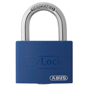 ABUS Vorhängeschloss myLock T65AL/40 blau