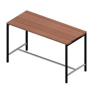 8056039559172 - Konferenztisch Creo nussbaum rechteckig 4-Fuß-Gestell grau 1800 x 800 x 1070 cm