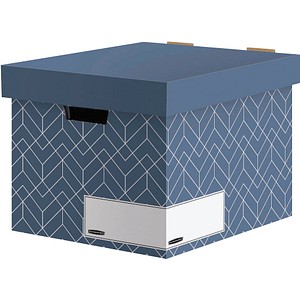 Bankers Box Archivboxen Bankers Box schieferblau/weiß 34,0 x 39,0 x 29,1 cm, 5 St.