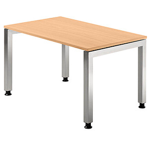 4032062025314 - J Serie Höhenverstellbar Höhenverstellbarer Schreibtisch Rechteckig Buche 4 Füße 1200 (B) x 680 (H) mm Holz 4032062025314 - J Serie Höhenverstellbar Höhenverstellbarer Schreibtisch Rechteckig Buche 4 Füße 1200 (B) x 680 (H) mm Holz