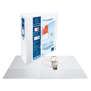 3130639518243 - Präsentationsringbuch Kreacover A4 50mm 2 Ringe weiß