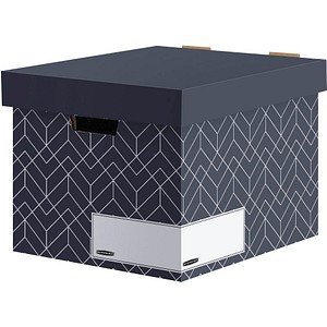 Bankers Box Archivboxen Bankers Box mitternachtsblau/weiß 34,0 x 39,0 x 29,1 cm, 5 St.