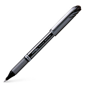 Pentel ENERGEL BL27 Gelschreiber schwarz/silber 0,35 mm, Schreibfarbe: schwarz, 1 St.