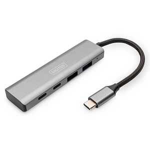 4016032485766 - DA-70245 Datenverteiler Umschalter USB-C 4 Port HUB Alumin Gehaeuse 2xUSB-A+2x USB-C Gen2 DA-70245 4016032485766 4016032485766 - DA-70245 Datenverteiler Umschalter USB-C 4 Port HUB Alumin Gehaeuse 2xUSB-A+2x USB-C Gen2 DA-70245 4016032485766