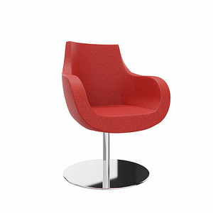 4260761571140 - Besuchersessel Pirum rot chrom Stoff 4260761571140 - Besuchersessel Pirum rot chrom Stoff