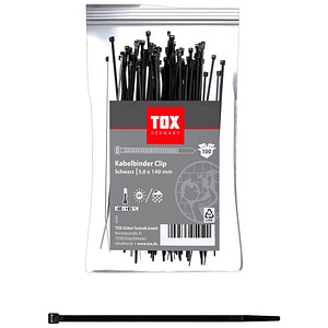 4049563054514 - 100 Kabelbinder Clip schwarz 4049563054514 100 Stück