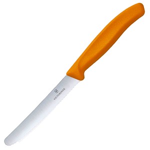 7611160032362 - VICTORINOX Frühstücksmesser Swiss Classic silber orange glatt Klinge 110 cm 7611160032362 - VICTORINOX Frühstücksmesser Swiss Classic silber orange glatt Klinge 110 cm