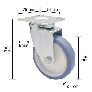 4001073051742 - Apparate-Lenkrolle RO 1700 grau 4001073051742 WAGNER design yourself 4001073051742 - Apparate-Lenkrolle RO 1700 grau 4001073051742 WAGNER design yourself