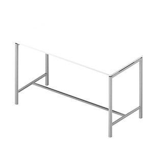 8056039559042 - Stehtisch Creo weiß rechteckig 4-Fuß-Gestell weiß 1800 x 800 x 1070 cm