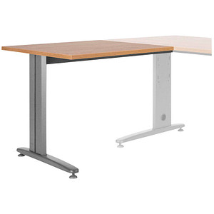 8427951210272 -  METAL Anstell- METAL Schreibtisch eichegrau rechteckig T-Fuß-Gestell grau 1000 x 600 cm 8427951210272 rocada