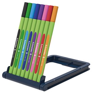 4004675109170 - Fineliner 04 mm sapphire-black blackforest-green mineral-blue lapis-blue daytona-violet fashion-pink ro