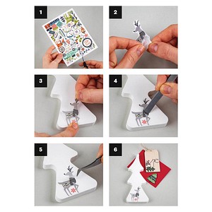 4006166937682 - Dekoartikel Transfer-Sticker Rub on X-Mas mehrfarbig