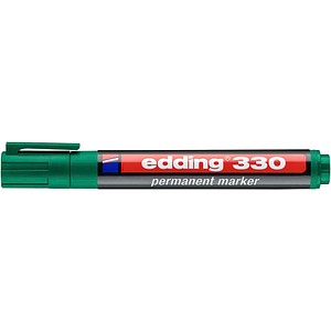 4004764390823 - edding 330 Permanentmarker Breit Keilspitze 1-5 mm Grün Nachfüllbar Wasserbeständig