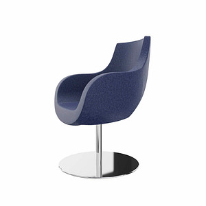 4260761571157 - Besuchersessel Pirum dunkelblau chrom Stoff 4260761571157 - Besuchersessel Pirum dunkelblau chrom Stoff