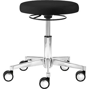 Mayer Arbeitshocker myXPERT - Maxi Tellersitz 1296 30 572 schwarz Kunstleder, 1 St.