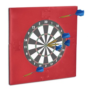 4052025962159 - relaxdays Dartboard-Surround dunkelrot