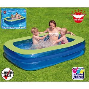 HAPPY PEOPLE® Planschbecken Family Pool blau, grün 200,0 x 150,0 x 50,0 cm