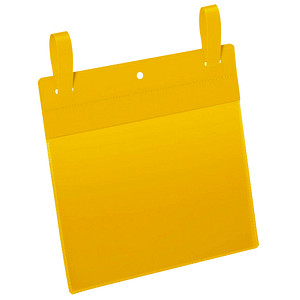 50 DURABLE Gitterboxtaschen gelb 22,3 x 38,0 cm
