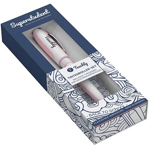 4004675197573 - Superstudent Tintenroller Rosé 06 mm Schreibfarbe blau 1 St