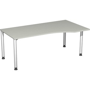 4038933003788 - Speed Office Schreibtisch Freiform Hellgrau 1800 (B) x 1000 (T) x 800 (H) mm MFC (Melaminbeschichtete Spanplatte) 4038933003788 - Speed Office Schreibtisch Freiform Hellgrau 1800 (B) x 1000 (T) x 800 (H) mm MFC (Melaminbeschichtete Spanplatte)
