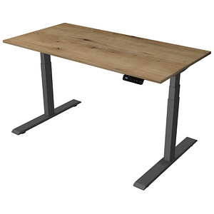 4044917441293 - Sitz-Steh-Schreibtisch Smart office 10179755 elektrisch höhenverstellbar 63-127cm (H) 140cmx70cm (BxT) rechteckig eiche an 4044917441293 - Sitz-Steh-Schreibtisch Smart office 10179755 elektrisch höhenverstellbar 63-127cm (H) 140cmx70cm (BxT) rechteckig eiche an