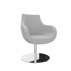4260761571171 - Besuchersessel Pirum hellgrau chrom Stoff 4260761571171 - Besuchersessel Pirum hellgrau chrom Stoff