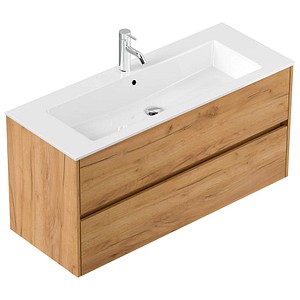 4251982655061 - POSSEIK Waschbecken mit Unterschrank LIMES 120 eiche gold 1200 x 465 x 585 cm