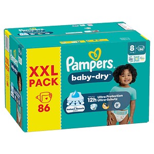 Pampers® Windeln baby-dry™ XXL PACK Gr. 8 (17+ kg) für Kids und Teens, 86 St.