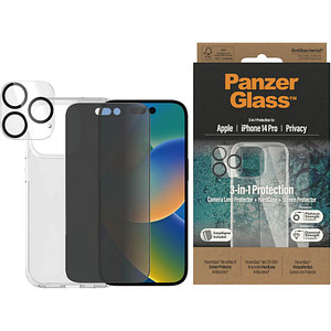 5711724504020 - ? Handy-Cover für Apple iPhone 14 Pro transparent schwarz 5711724504020 PanzerGlass