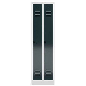 4061815855670 - Spind ClassiX anthrazit lichtgrau X-510108 2 Schließfächer 500 x 500 x 1800 cm 4061815855670 LÜLLMANN 4061815855670 - Spind ClassiX anthrazit lichtgrau X-510108 2 Schließfächer 500 x 500 x 1800 cm 4061815855670 LÜLLMANN