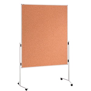 4016946191593 - Moderationstafel Eco ECO-UMTKT R 120x150cm Kork + Kork (beidseitig) pinnbar mit Rollen braun + braun 4016946191593 Franken