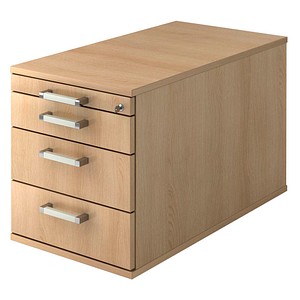 4032062162859 - PRO SIGNA TC30 CE - Rollcontainer Holz Eiche mit 3 Schüben Chromgriff Metall 4032062162859 - PRO SIGNA TC30 CE - Rollcontainer Holz Eiche mit 3 Schüben Chromgriff Metall