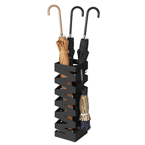 6955880349265 - Schirmständer Regenschirmständer Wasserauffangschale und Haken Werden verschenkt 49 cm Schwarz LUC16B - Schwarz - Songmics