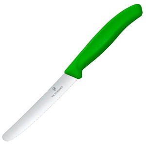 7611160032331 - VICTORINOX Frühstücksmesser Swiss Classic silber grün glatt 7611160032331 - VICTORINOX Frühstücksmesser Swiss Classic silber grün glatt