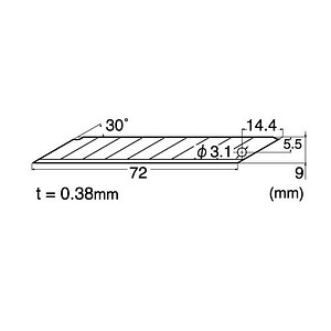4904011026652 - Abbrechklingen BD-100 30 Grad für Kurvenschneider VE=5 Stück