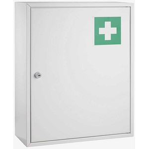 Alco Erste-Hilfe-Verbandschrank Stahl lackiert 360x150x450mm weiß