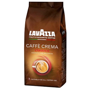 LAVAZZA CAFFÈ CREMA classico Kaffeebohnen Arabica- und Robustabohnen kräftig 500,0 g