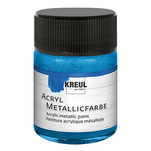 4000798775759 - Acryl Metallicfarbe blau 50 ml Verzierfarbe - Kreul