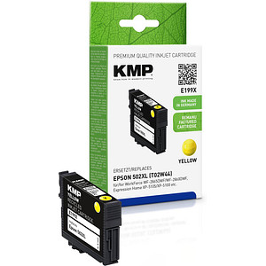 KMP E199X  gelb Druckerpatrone kompatibel zu EPSON 502XL (T02W44)