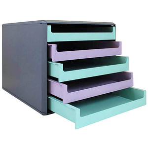4009793845528 - Schubladenbox minze lavendel 30057675BE DIN A4 mit 5 Schubladen 4009793845528 M&M 4009793845528 - Schubladenbox minze lavendel 30057675BE DIN A4 mit 5 Schubladen 4009793845528 M&M