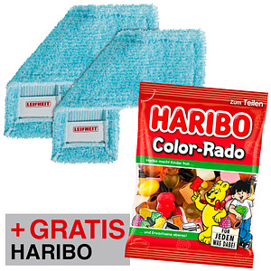 AKTION: LEIFHEIT Profi extra soft Wischbezug für Bodenwischer 2 St. + GRATIS HARIBO Color-Rado 175g