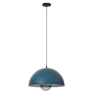 3361410167170 - Deckenleuchte Lukas Metall blau B 410 x T 410 x H 200 mm E27 meet by paperflow