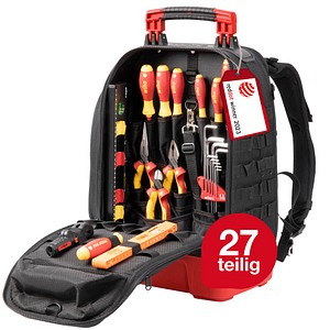 4010995455286 - 45528 ElektrikerInnen Werkzeugrucksack bestückt 27teilig (L x B x H) 385 x 260 x 530 mm